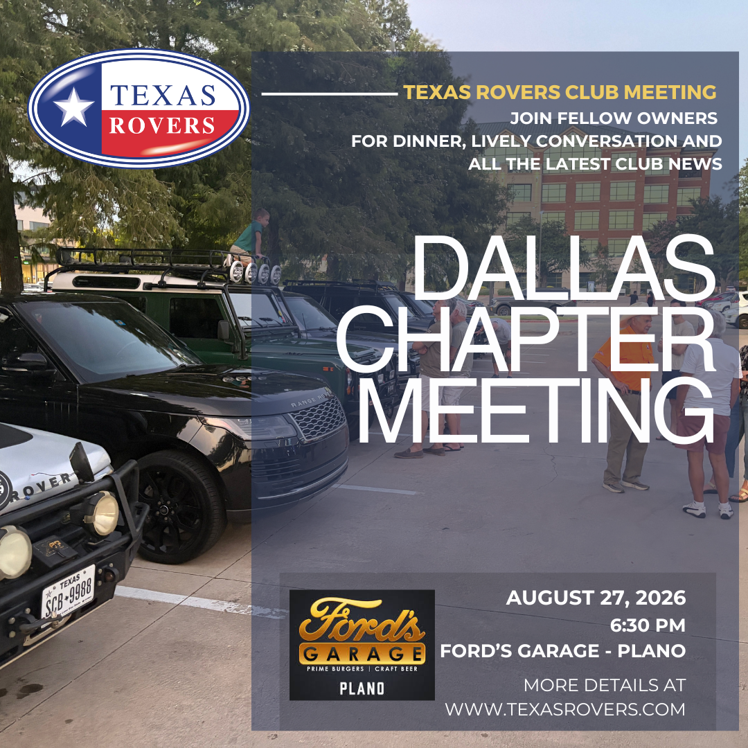 Dallas Chapter August Meeting