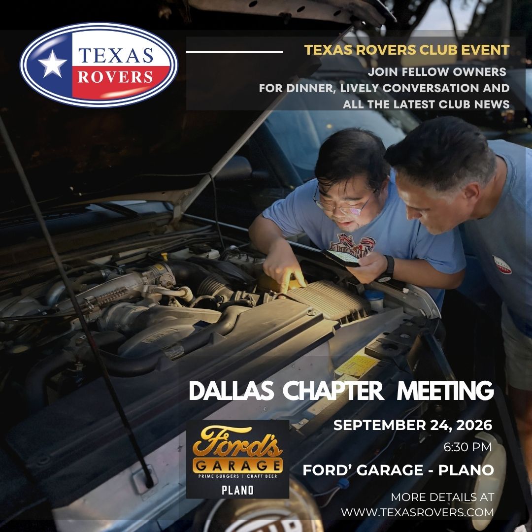 Dallas Chapter September Meeting