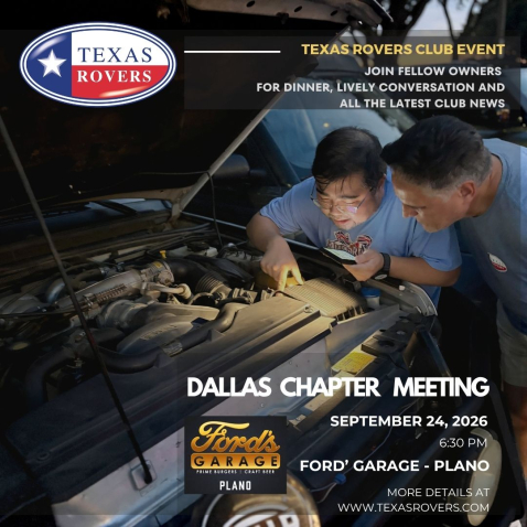 Dallas Chapter September Meeting